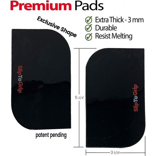  [아마존베스트]StepNGrip SlipToGrip Premium Cell Pads 4 Pack - Two Universal Cell Pads. Sticky Anti-Slip Gel Pads - Holds Cell Phones, Sunglasses, Coins, Golf Cart, Boating, Speakers - Xtra Black Color