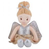 Stephan Baby Silver Guardian Angel Plush Doll Nursery Ornament Keepsake