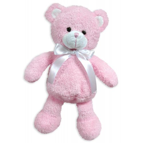 Stephan Baby Super Soft Shaggy Plush Floppy Bear, Pink (Discontinued by Manufacturer)