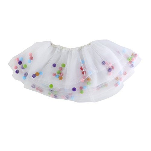  Stephan Baby My First Tutu Available in 5 Styles, Tulle with Floating Pom-Poms, Fits 6-12 Months