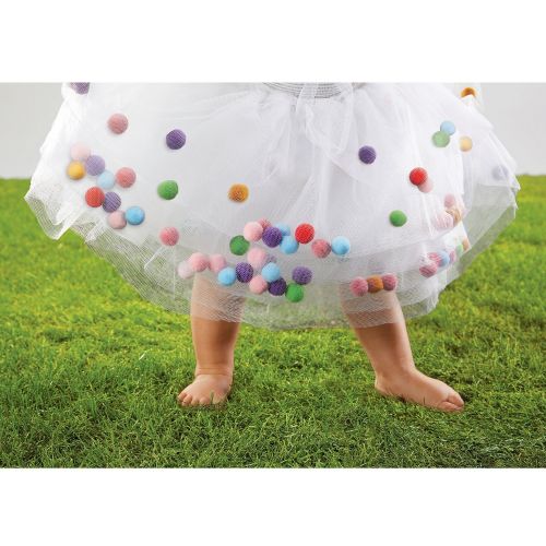  Stephan Baby My First Tutu Available in 5 Styles, Tulle with Floating Pom-Poms, Fits 6-12 Months