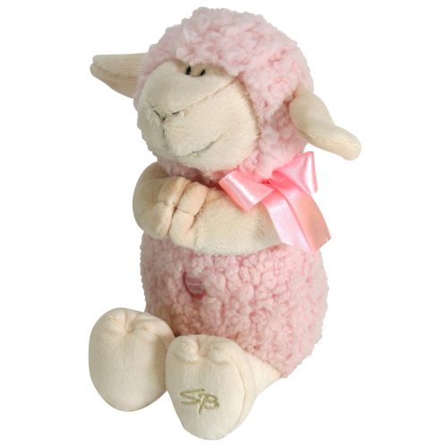  Stephan Baby Ultra Soft and Huggable Musical Praying Woolly Lamb, Pink