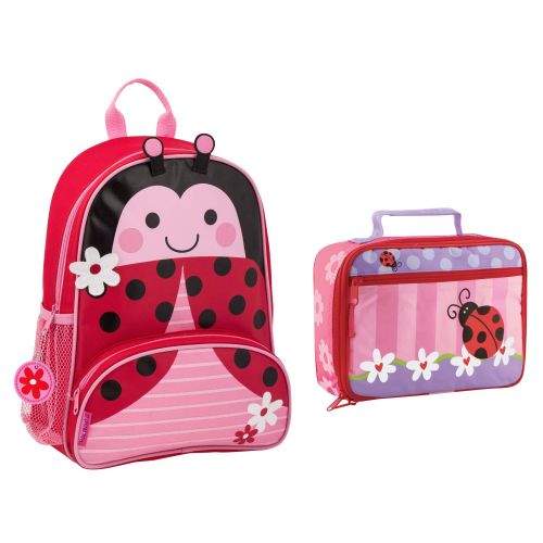  Stephen+Joseph Stephen Joseph Girls Sidekick Ladybug Backpack and Lunch Box