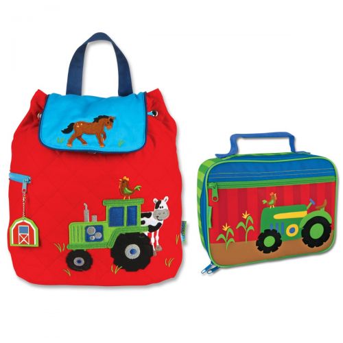  Stephen+Joseph Stephen Joseph Boys Quilted Tractor Backpack and Lunch Box for Kids