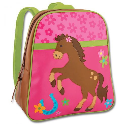  Stephen Joseph Girl Horse Backpack with Zipper Pull - Kids Book Bags