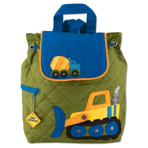  Stephen Joseph Boys Quilted Construction Backpack and Lunch Box for Kids