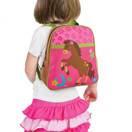 Stephen Joseph Girl Horse Backpack with Zipper Pull - Kids Book Bags