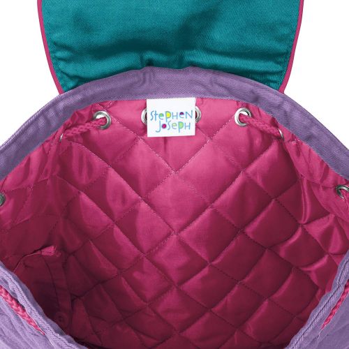  Stephen Joseph Girls Quilted Llama Backpack with Coloring Activity Book