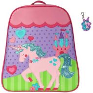 Stephen Joseph Girls Unicorn Backpack and Zipper Pull with Coloring Book