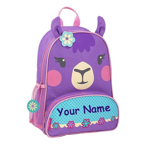  Stephen Joseph Personalized Sidekick Purple Llama Backpack With Name