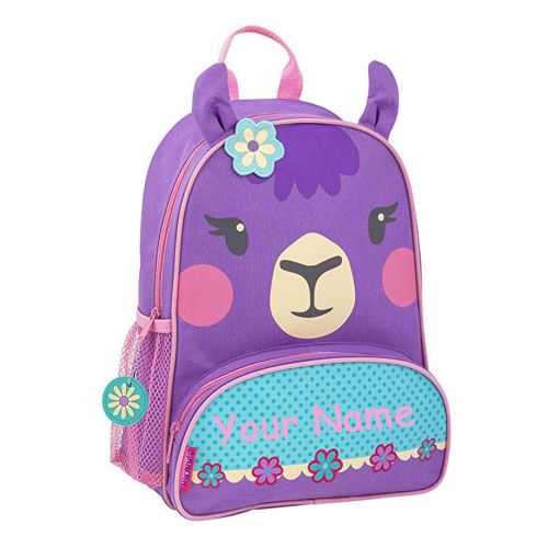  Stephen Joseph Personalized Sidekick Purple Llama Backpack With Name