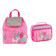 Stephen Joseph Girls Quilted Elephant Backpack and Lunch Box for Kids