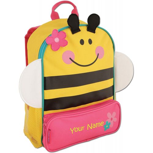  Personalized Stephen Joseph Bee Sidekick Backpack with Embroidered Name