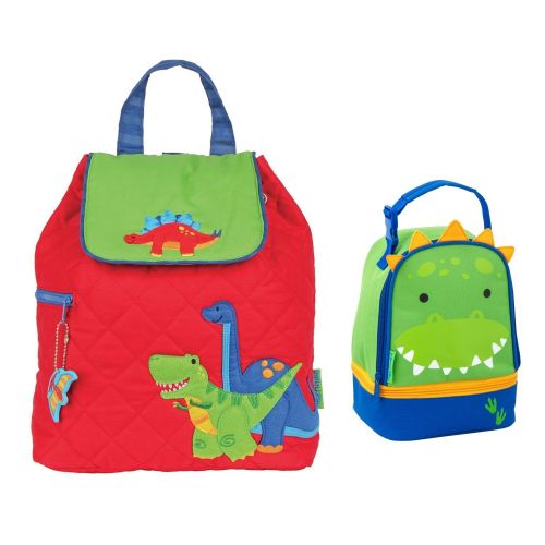  Stephen Joseph Boys Quilted Dinosaur Backpack and Dinosaur Lunch Pal Combo