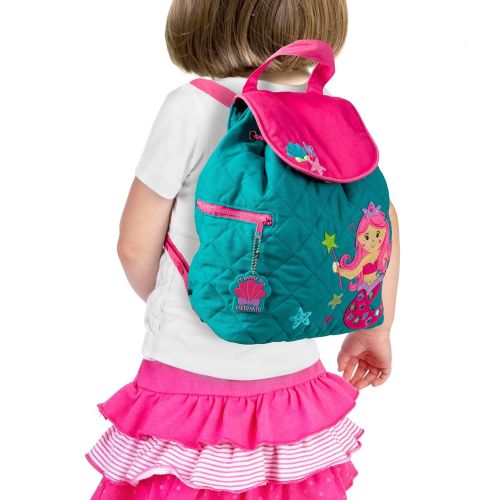  Stephen Joseph Girls Quilted Mermaid Backpack with Activity Pad