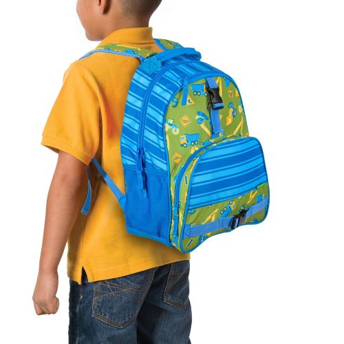  Stephen Joseph Boys Construction Print Backpack and Lunch Box for Kids