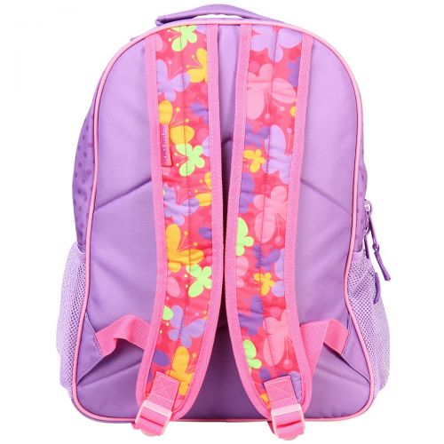  Stephen Joseph Girls Butterfly Print Backpack and Lunch Box with Zipper Pull Charm