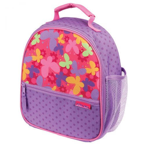  Stephen Joseph Girls Butterfly Print Backpack and Lunch Box with Zipper Pull Charm
