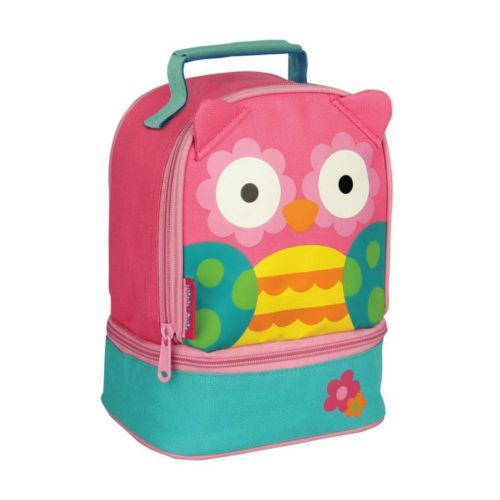  Stephen Joseph Quilted Owl Backpack and Owl Lunch Pal Combo - Cute Girls Backpacks