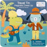 STEPHEN JOSEPH, Travel Tin Magnetic Dress Up, Dino and Dog