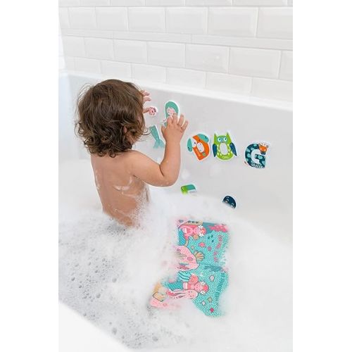  Stephen Joseph, Floating ABC Foam Bath 35-Piece Toy Set, Blue (SJ1148)