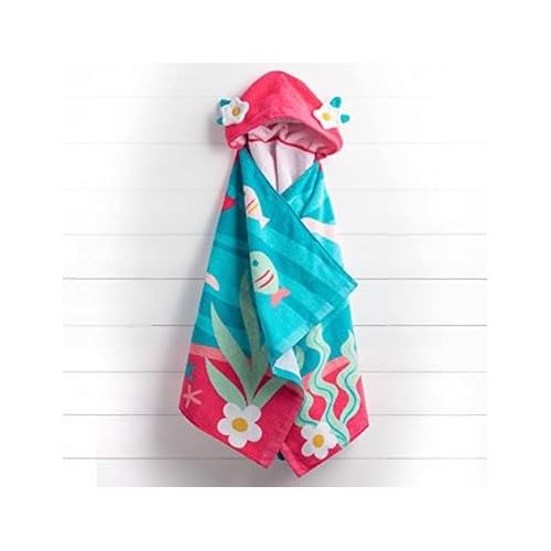  Stephen Joseph girls HOODED TOWEL, Mermaid, 46 X24 US