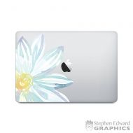 Etsy Watercolor Flower Laptop Decal - Watercolor MacBook Sticker - Original Flower Watercolor Painting