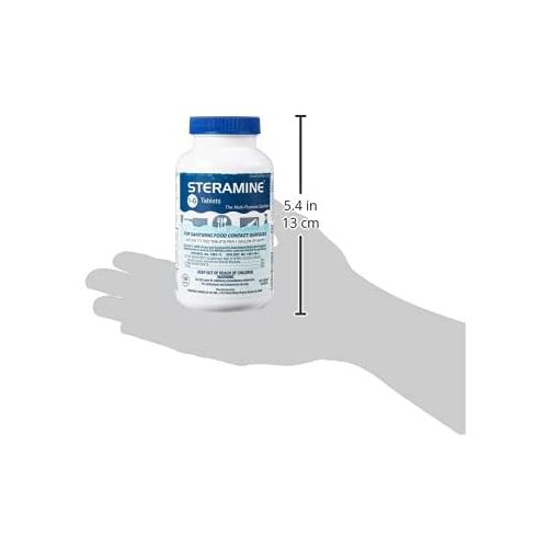  Steramine Quaternary Sanitizing Tablets, Case of 6