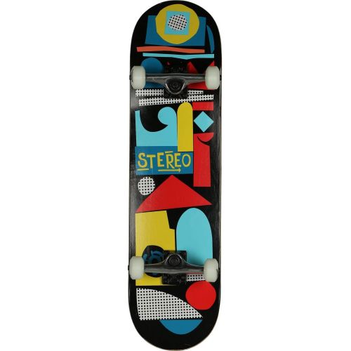  Stereo Collage Skateboard Complete Sz 8.25in