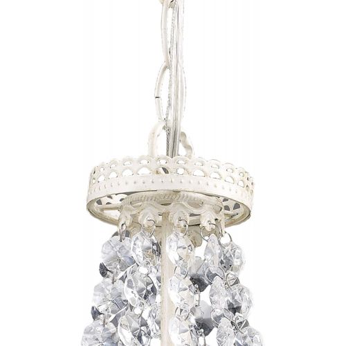  Sterling 122-002 Clear Crystal Hanging Pendant Lamp