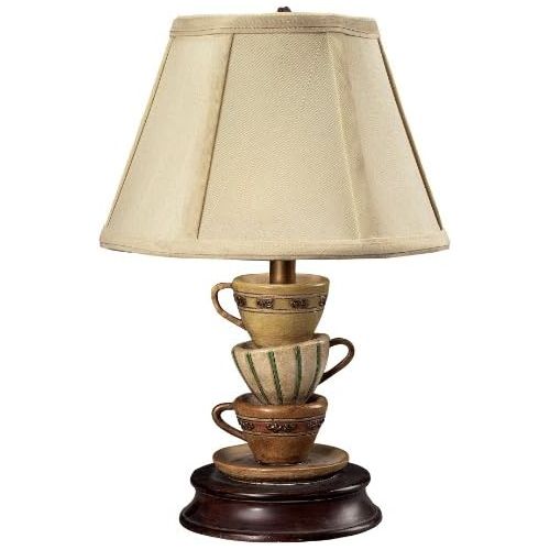  Sterling 93-10013 Composite Stacked Tea Cups Accent Table Lamp, 8 by 13-Inch