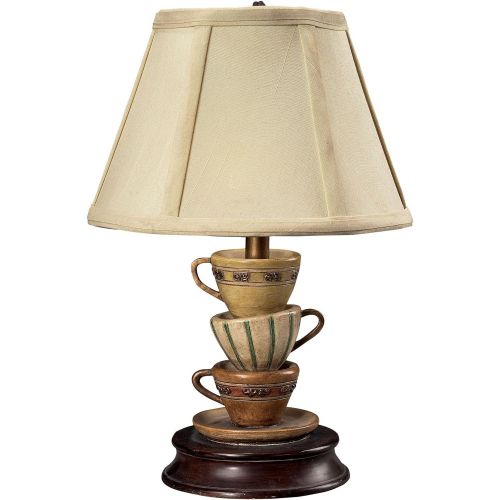  Sterling 93-10013 Composite Stacked Tea Cups Accent Table Lamp, 8 by 13-Inch