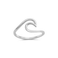 Sterling Silver Wave Ring