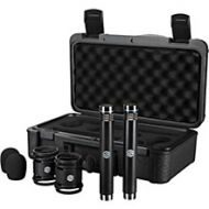 Sterling Audio SL230MP Matched Pair, Medium Diaphragm Condenser Microphones with Shockmounts, Windscreens, and Carry Case Matte Black