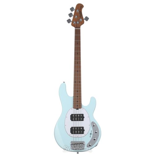  Sterling By Music Man StingRay RAY34HH Dent and Scratch Bass Guitar - Daphne Blue