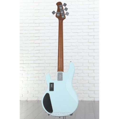  Sterling By Music Man StingRay RAY34HH Dent and Scratch Bass Guitar - Daphne Blue