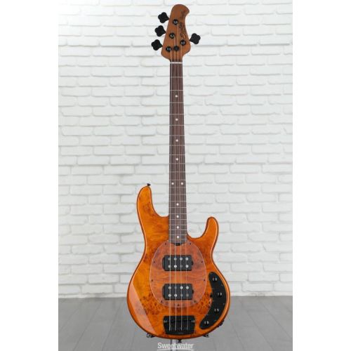  Sterling By Music Man StingRay RAY34HHPB Bass Guitar - Amber