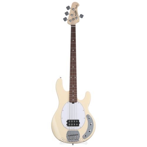  Sterling By Music Man StingRay RAY4 Bass Guitar - Vintage Cream