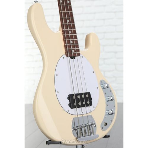  Sterling By Music Man StingRay RAY4 Bass Guitar - Vintage Cream