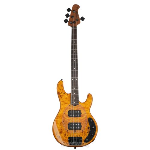  Sterling By Music Man StingRay RAY34HHPB Dent and Scratch Bass Guitar - Amber