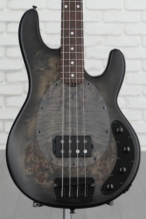 Sterling By Music Man StingRay RAY34PB Bass Guitar - Trans Black