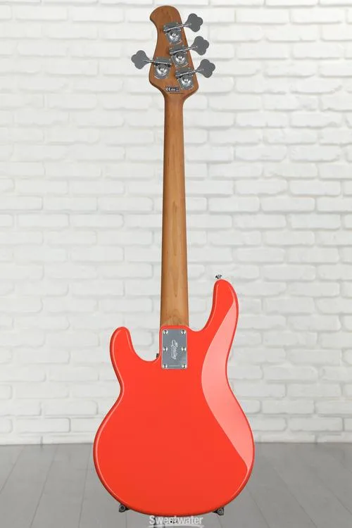  Sterling By Music Man StingRay RAYSS4 Short-scale Bass Guitar - Fiesta Red