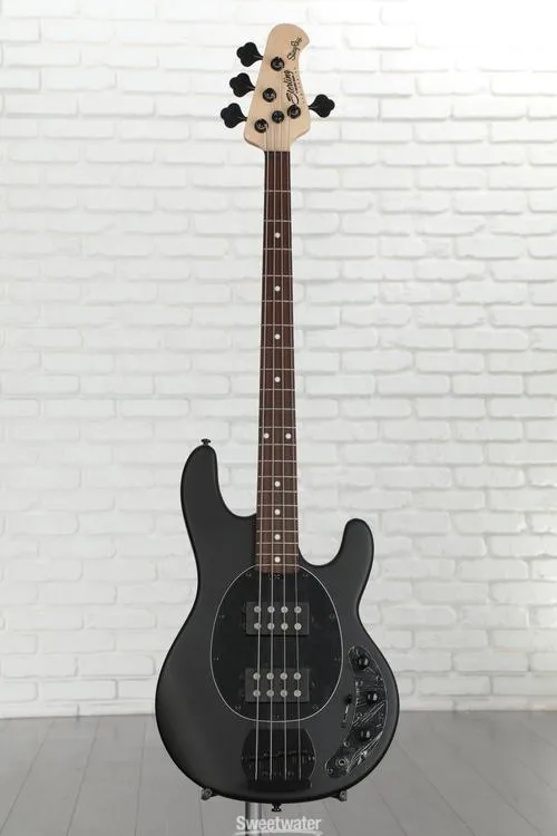  Sterling By Music Man StingRay RAY4HH Bass Guitar - Stealth Black