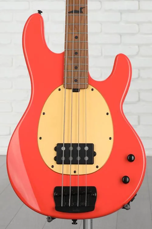 Sterling By Music Man Pete Wentz Signature StingRay Bass Guitar - Fiesta Red