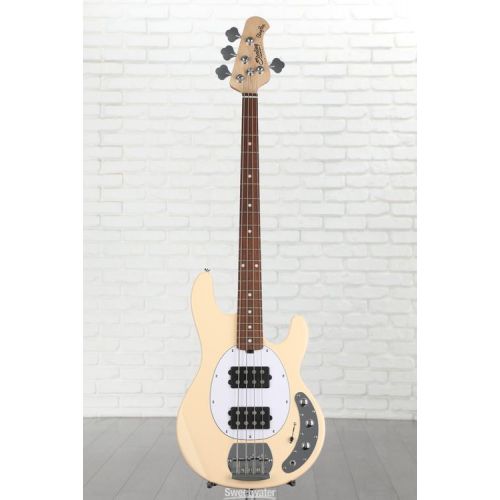  Sterling By Music Man StingRay RAY4HH Bass Guitar - Vintage Cream Sweetwater Exclusive