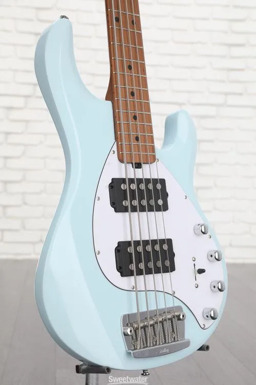  Sterling By Music Man StingRay RAY35HH Bass Guitar - Daphne Blue