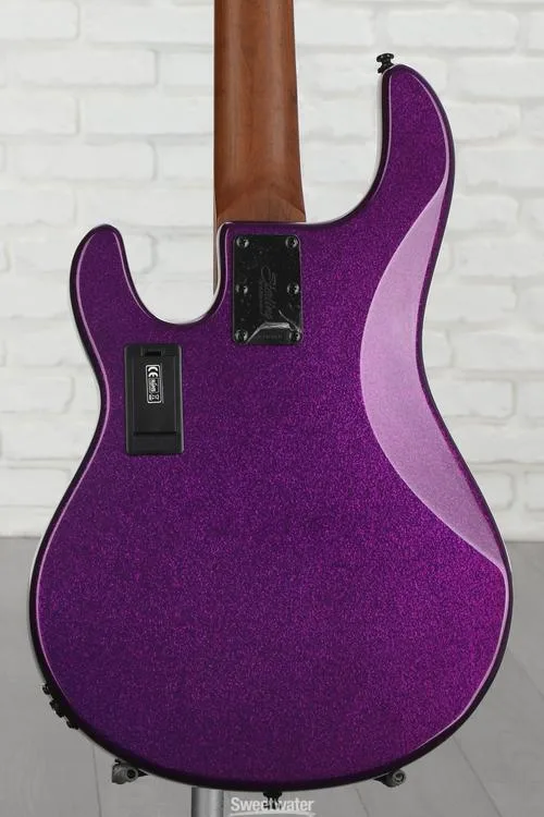  Sterling By Music Man StingRay RAY35 5-string Bass Guitar - Purple Sparkle Demo