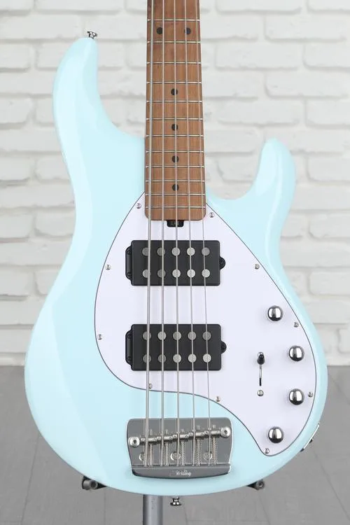 Sterling By Music Man StingRay RAY35HH Bass Guitar - Daphne Blue Demo
