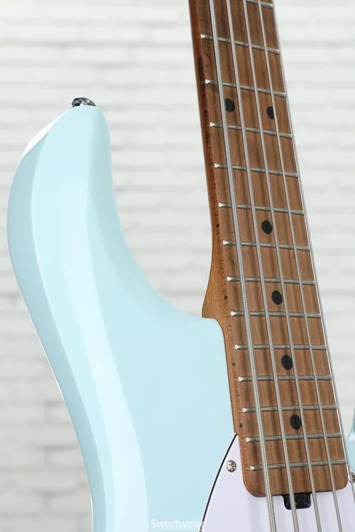  Sterling By Music Man StingRay RAY35HH Bass Guitar - Daphne Blue Demo