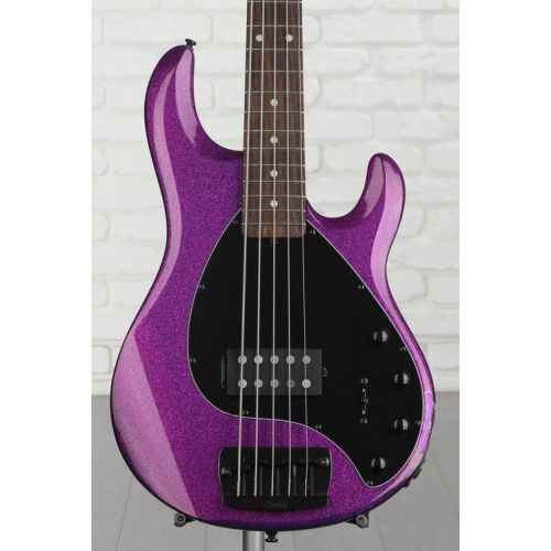  Sterling By Music Man StingRay RAY35 5-string Bass Guitar - Purple Sparkle Used
